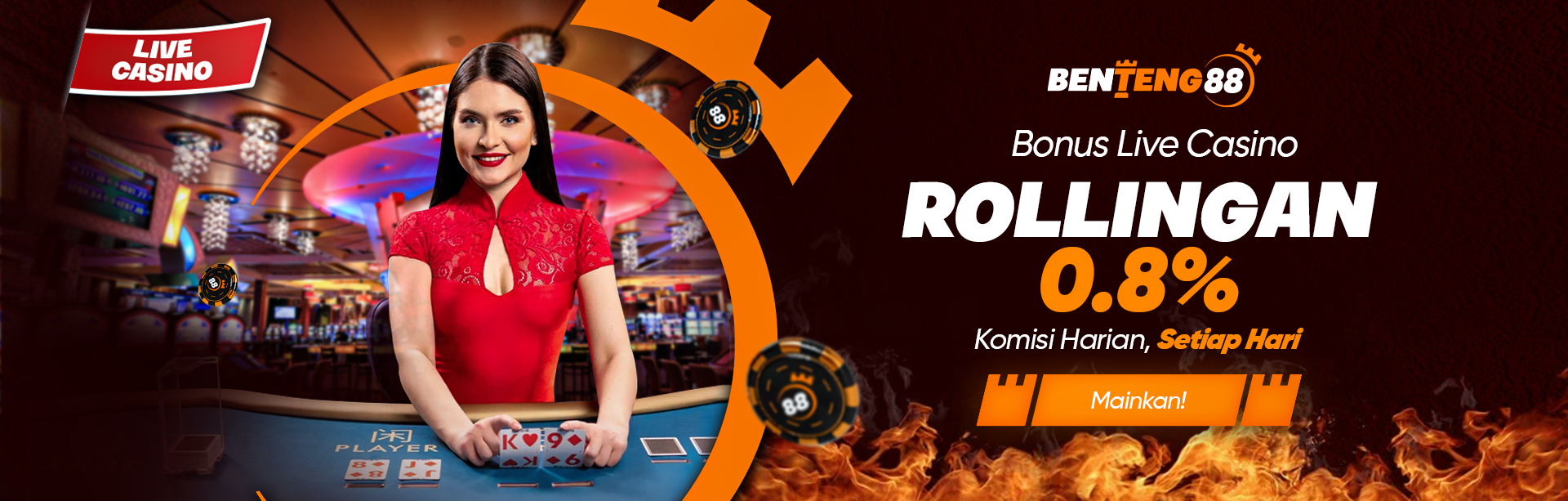 LIVE CASINO BONUS KOMISI ROLLINGAN